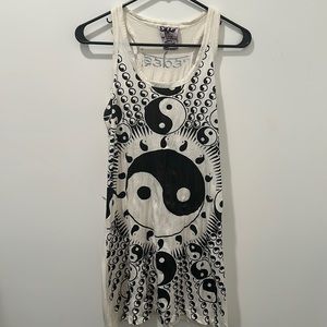 Yin Yang tank dress